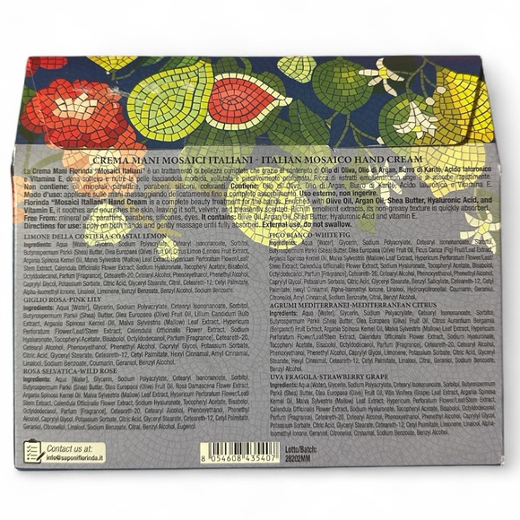 Mosaici Italiani Hand Cream Set - Made In Italy - Picture 2 of 3